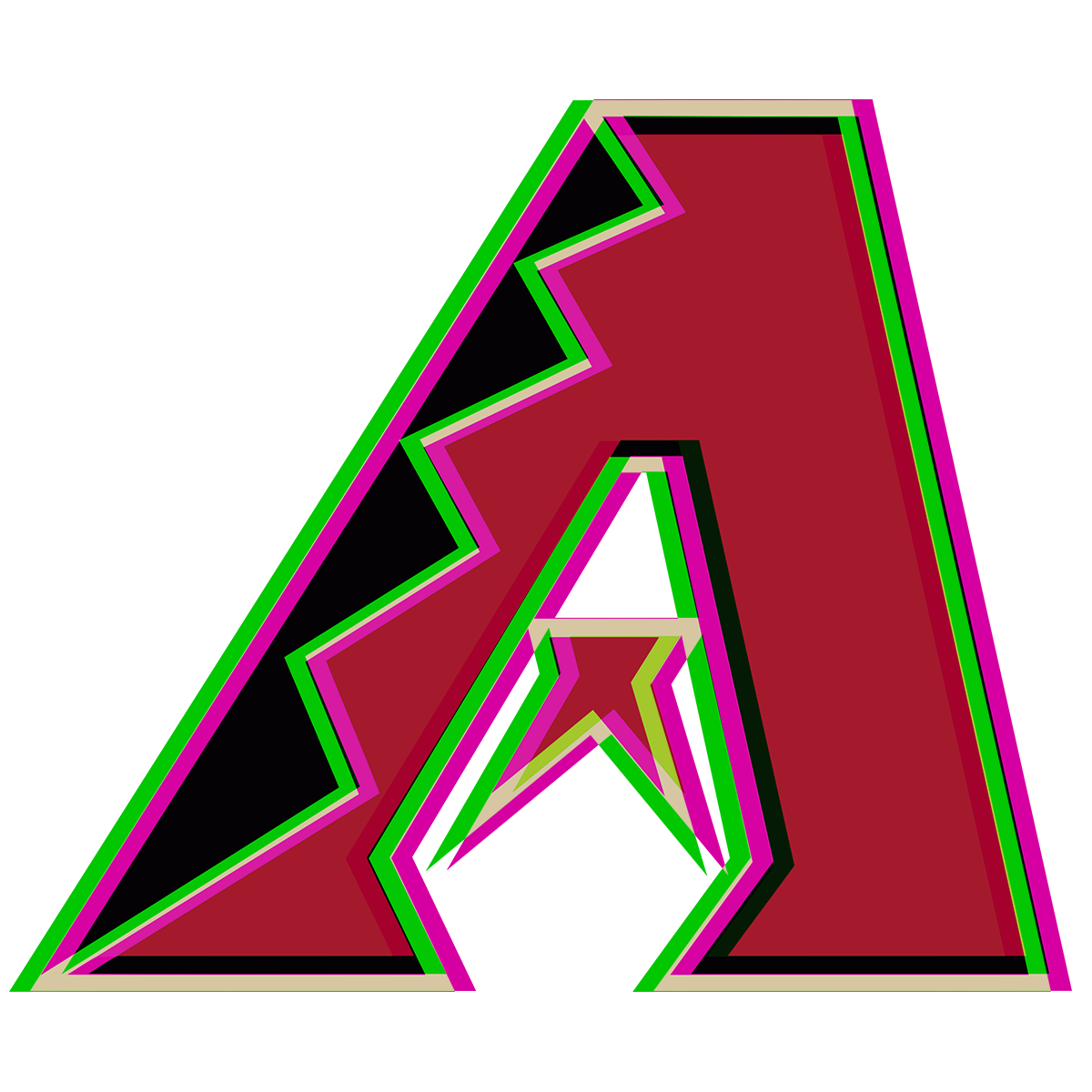 Phantom Arizona Diamondbacks logo iron on paper